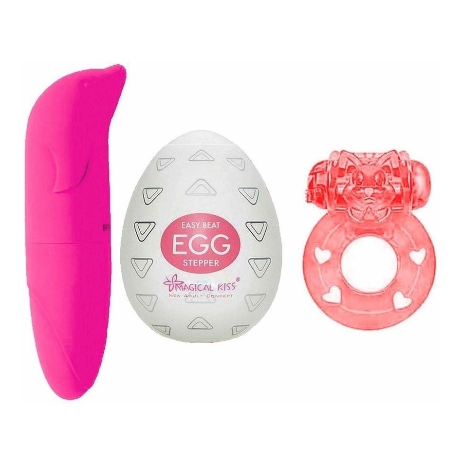 Vibrador Ponto G Golfinho Anel Peniano Com Vibrador Egg Masturbador Sex Shop Shopee Brasil 6663