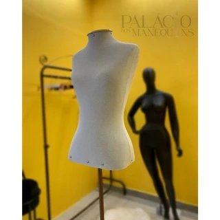 Manequim Branco / Preto Pedestal Rosê / Branco / Moda Loja Roupas Feminina