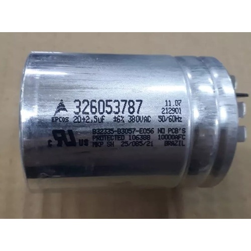 Capacitor Giga Epcos 20+2,5uf 380vac 50/60hz