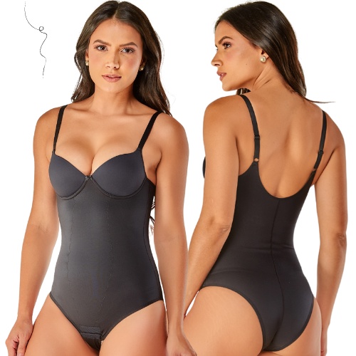 Bodysuit Feminino Uma Peça Shapewear Espartilho Redutor Body Shaper  Modelagem Roupa Interior (Cor: A, Tamanho: : Moda