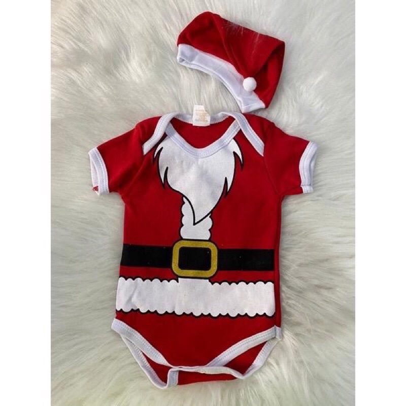 Kit de Roupa de Bebê Natal Body Temático Menina e menino kit 2 Peças