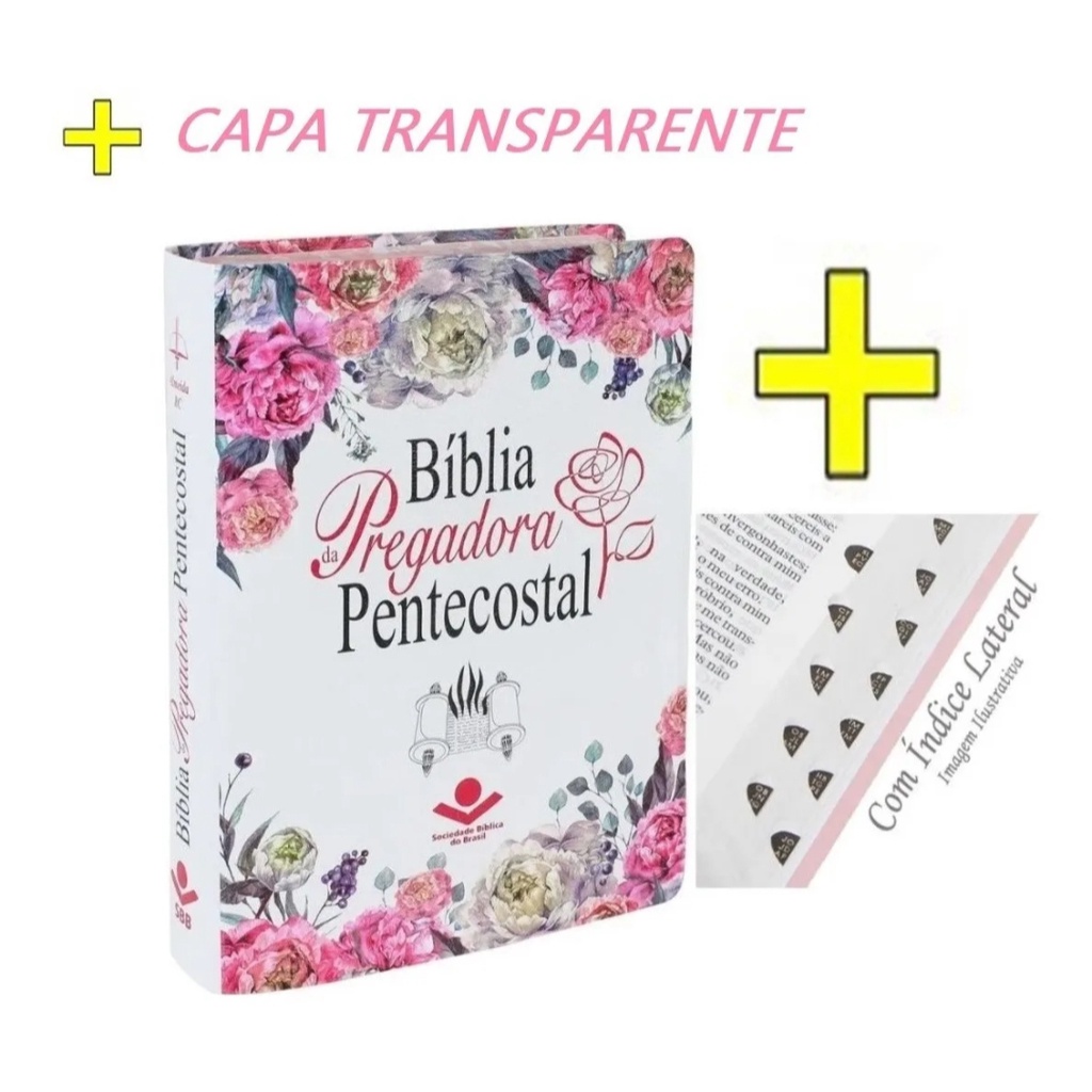 A Biblia da pregadora grande - em inglês - Capa Flor luxo