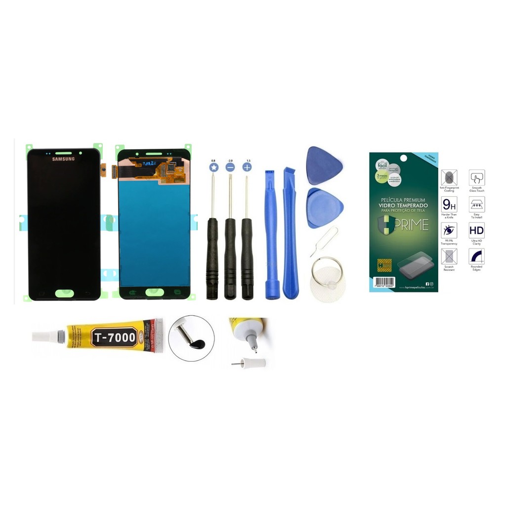 Display tela frontal samsung galaxy a3 2016 SM-A310F incell + kit