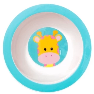 Pratinho Bebê Infantil Tigelinha Bowl Animal Fun Girafa Introdução Alimentar 08978 Buba