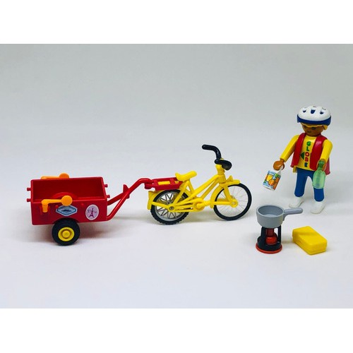 Lot De Pièces Détachées PLAYMOBIL - Thème Cyclistes Et Vélos (x5 Chichoneras) - Occasion, Fabrication Allemagne