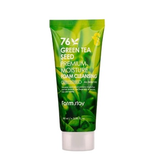 farmstay 76 green tea seed premium moisture foam cleansing 100ml