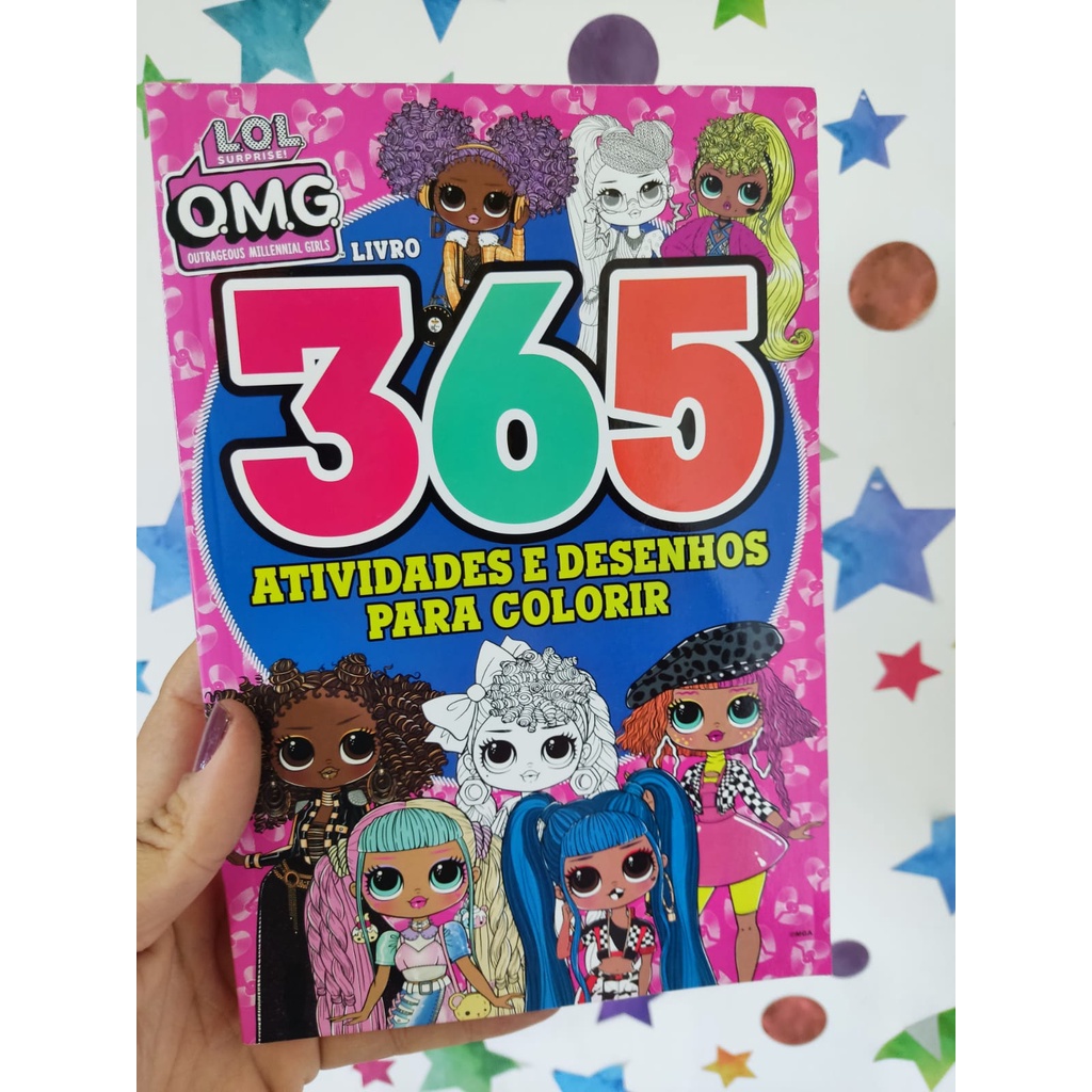 Livro 365 Atividades E Desenhos Para Colorir L.O.L Surprise