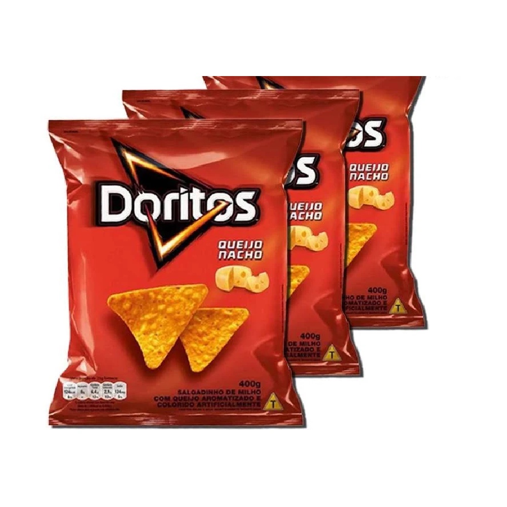 Salgadinho Onda Requeijão Elma Chips Cheetos Pacote 140g kit 2