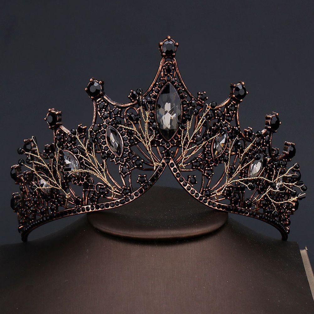 NKLE17 Tiara Barroca De Cristal Mitzvah Elegante Faixa De Cabelo