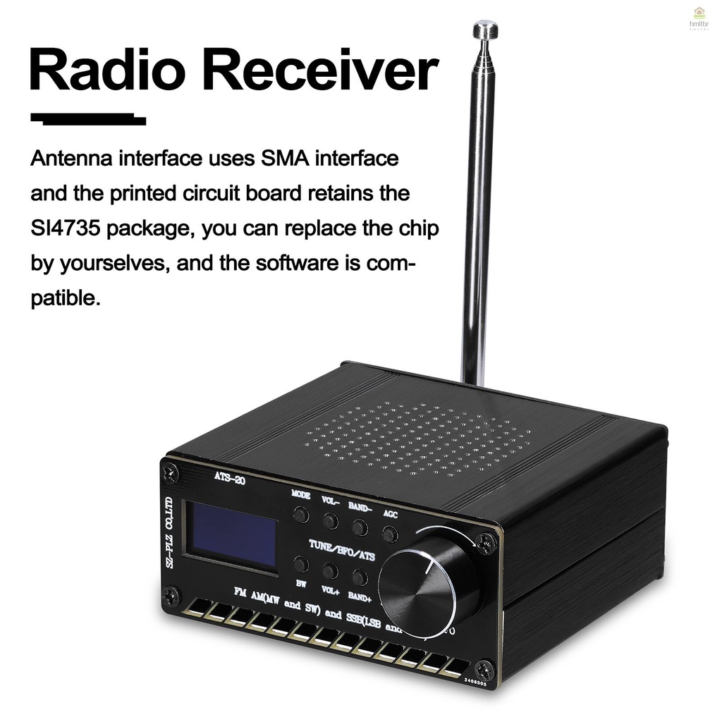 Emisora Cb 27 Radio Portátil ATS 20 - Banda Completa AM/FM/SW/SSB ...