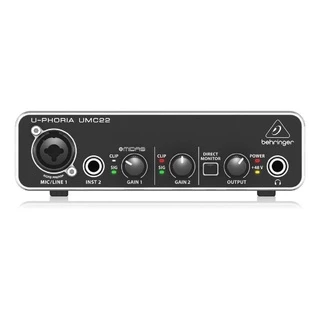Interface de áudio U - Phoria UMC22 Behringer novo lacrado