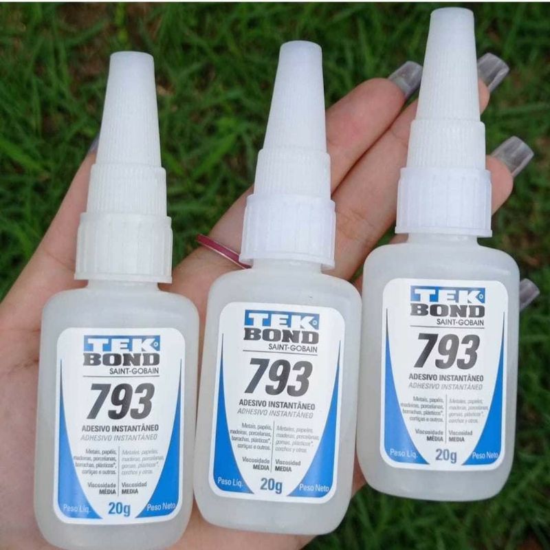 Cola Instantânea Tek Bond 793 20g Acrigel Postiça