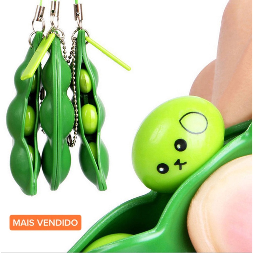 Chaveiro Anti Stress Ervilhas Pop It Fidget Toy Relaxa | Shopee Brasil