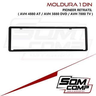 Moldura 1 Din Pioneer Retratil ( Avh 4880 At / Avh 3880 Dvd / Avh 7880 Tv
