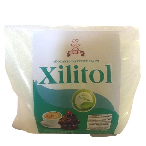 Xylitol Cristal 100% puro 1Kg - Dieta Low Carb