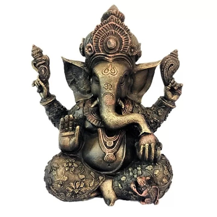 Ganesha Grande Deus Da Fortuna Prosperidade Intelecto Resina Feng Shui