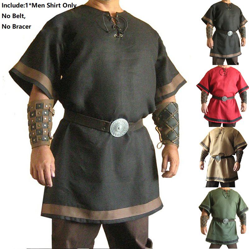 Vikings Pirata Traje Cosplay Roupa Para Meninos Para Meninas Cosplay filme  Fantasias Marron Blusa Calças Chapéu Baile de Máscaras Poliéster de 2023  por US $58.49