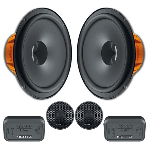 Alto falante Kit 2 Vias Hertz Dsk165 6 Polegadas + Coaxial Dcx130