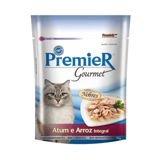 Ração Úmida Premier Gourmet Gato Adulto Atum 70G