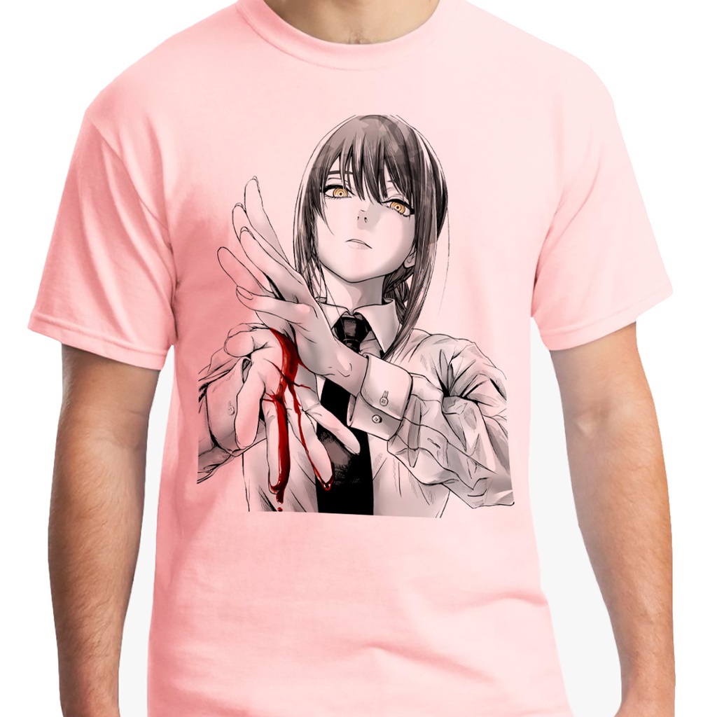 Camiseta Camisa Chainsaw Man Power Anime Mangá Himeno Kishibe Denji Motosserra  Demônio Do Sangue Blusa Unissex - Desconto no Preço