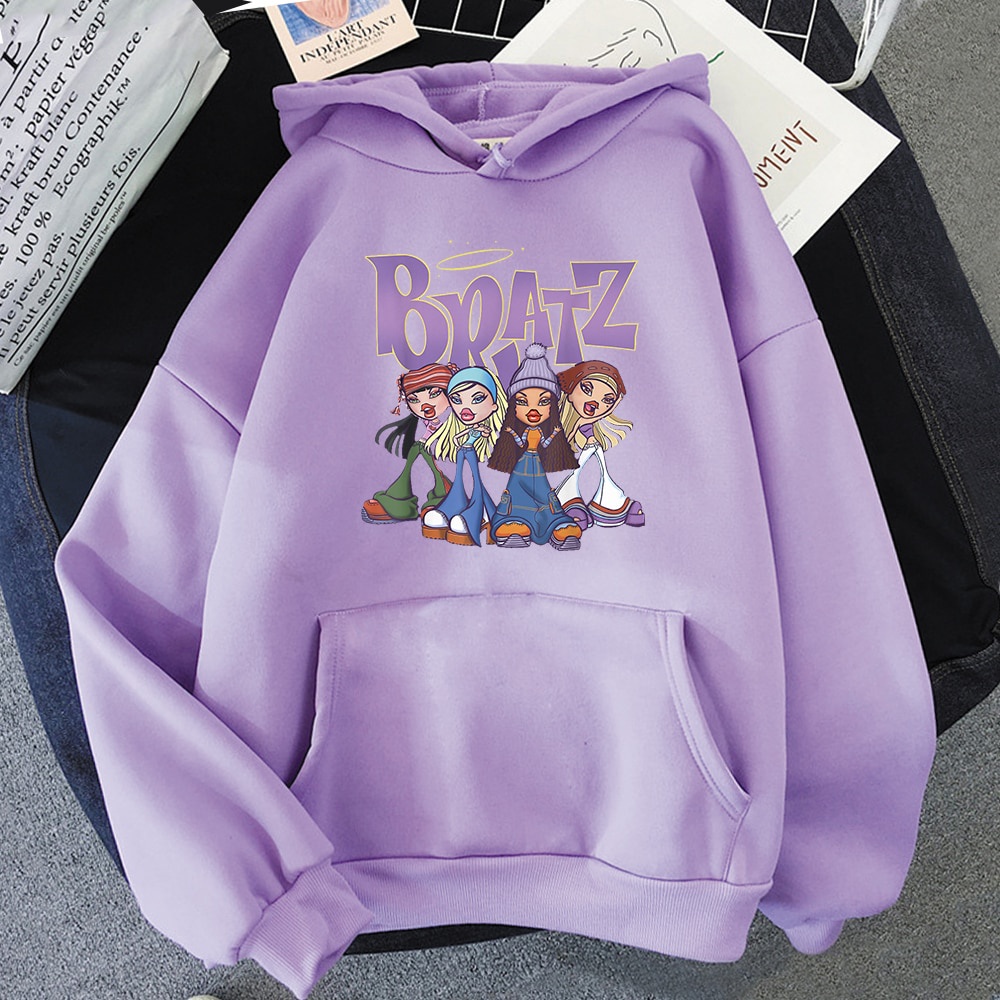 Bratz Moletom Feminino Casual Masculine Roupas Sudadera Streetwear