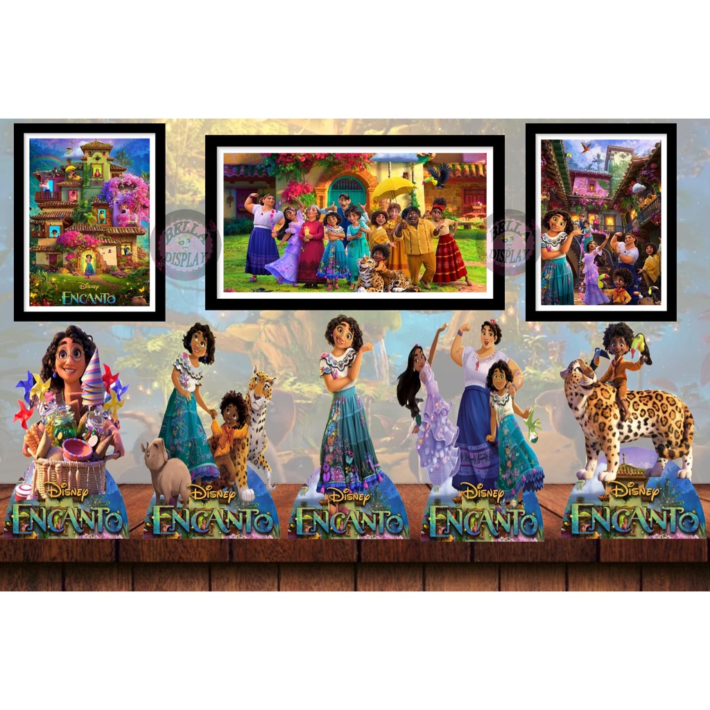 Kit Aniversário Prata Painel + Display Filme Desenho Encanto