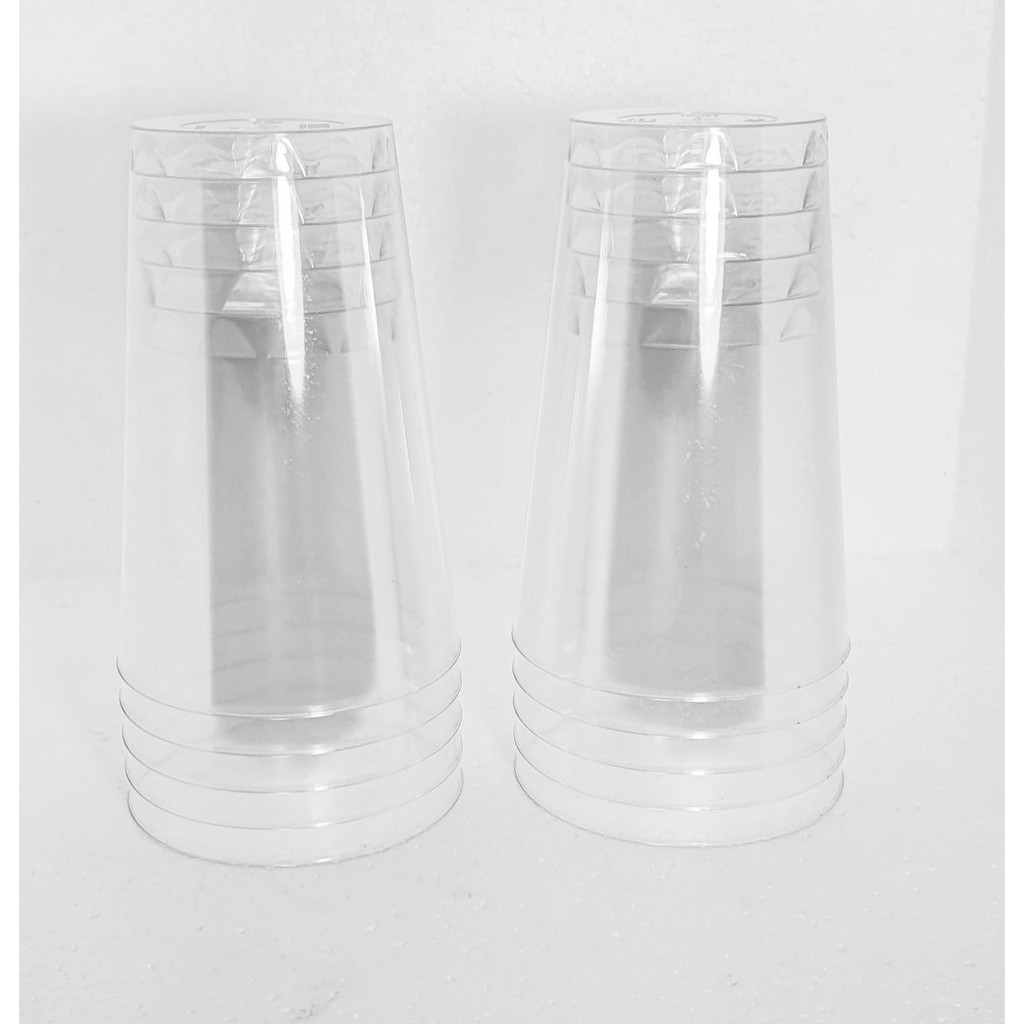 100 Copos Acrílico 200ml Copo Fino Descartável Buffet Decoração Revelação