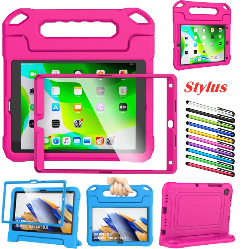 Custodia Resistente Antiurto Per IPad (tutte Le Generazioni: 6&ordf;, 7&ordf;, 8&ordf;, 9&ordf;, 10&ordf;, 11&ordf;, Air, Pro, Mini) &ndash; Cover In Silicone Con Supporto