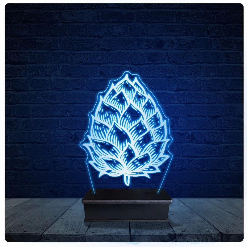 Luminária Led Acrilico Abajur - Cerveja chopp lúpulo