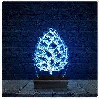 Luminária Led Acrilico Abajur - Cerveja chopp lúpulo