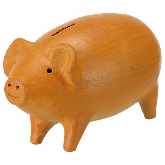 Porquinho Cofrinho GRANDE cofre de barro junta dinheiro meaeiro