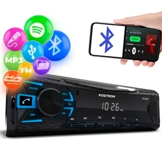 Rádio Automotivo MP3 Player Positron SP2230BT Bluetooth, USB, Auxiliar e FM