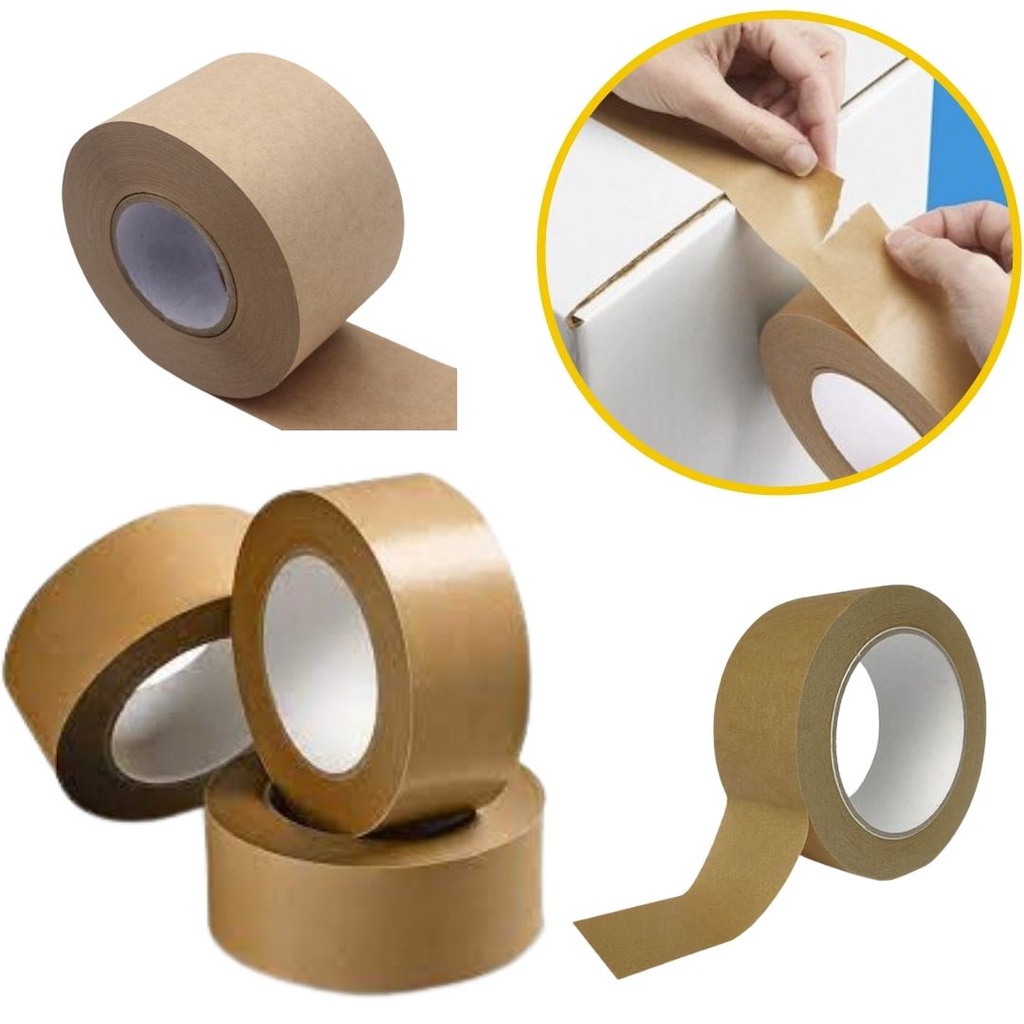 Fita Adesiva Papel Kraft Tape Marrom Koretech Mmx M Und Shopee Brasil