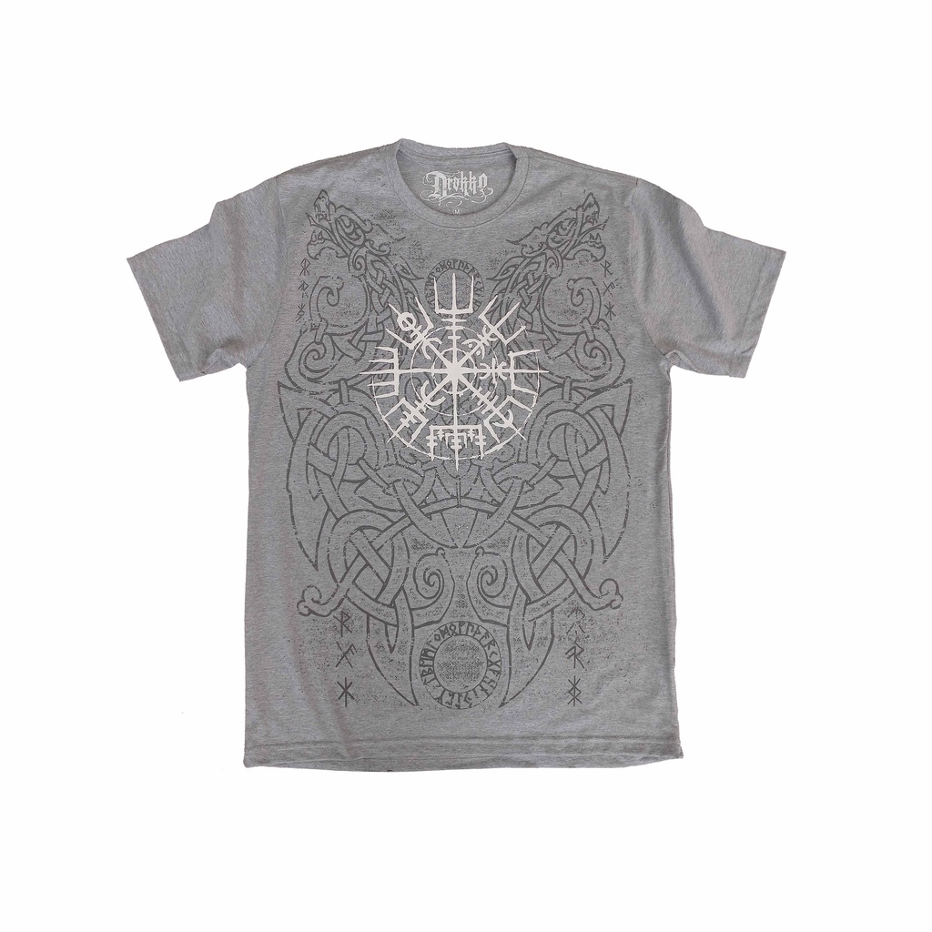 Camiseta Vegvisir - Drakko - Malha Cinza