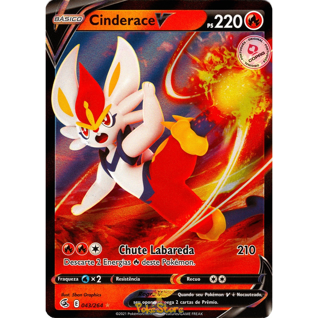 Cards Pokémon - Deck Lata - Parceiros De Galar - Cinderace - Copag