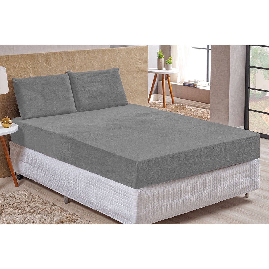 Lençol Plush Casal Padrão Manta Soft Flannel Inverno 3 Peças