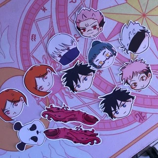 Adesivos Jujutsu Kaisen feito à mão