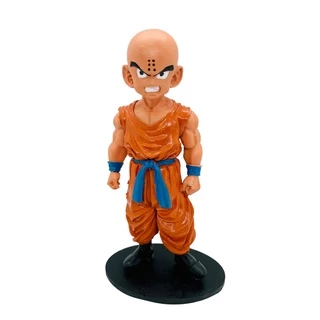 Boneco Kuririn Dragon Ball Anime Desenho Colecionavel Estatua Miniatura Resina Estatueta