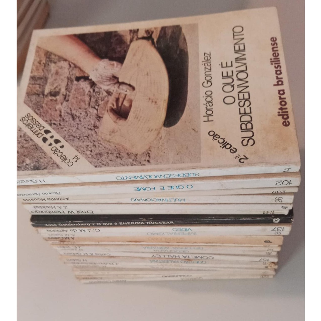 Lote - 21 Livros da Coleção Primeiros Passos - Editora Brasiliense ...