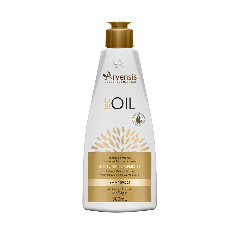 Arvensis Shampoo Vegano Tec Oil - 300ml