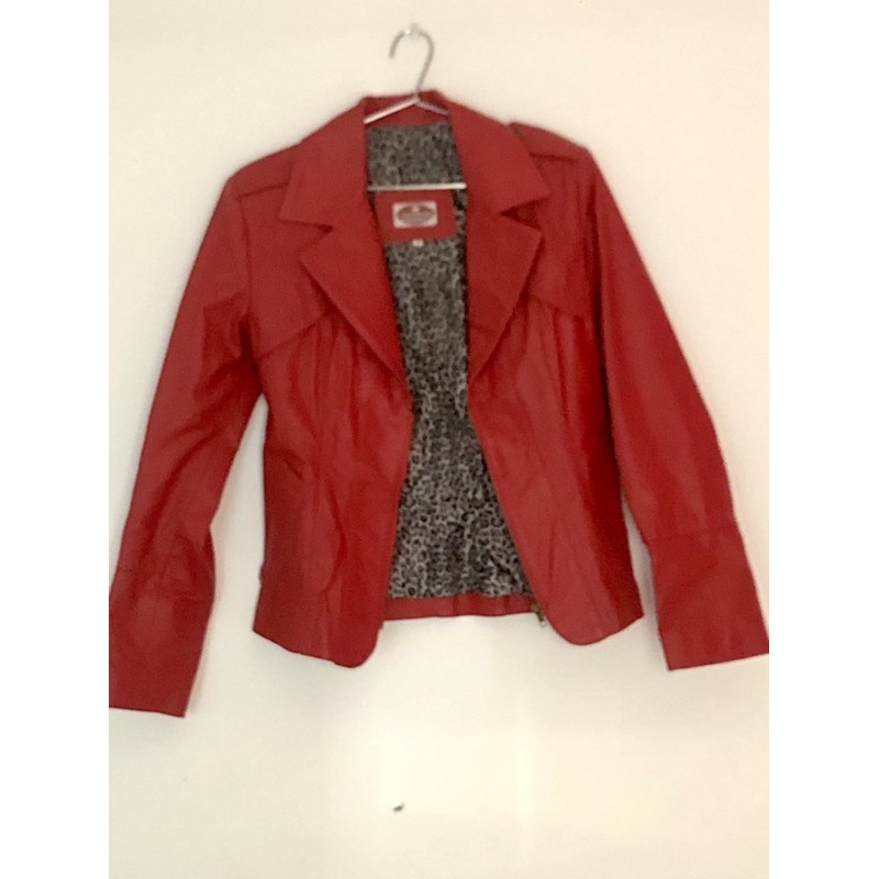 Jaqueta de hot sale couro tipo blazer