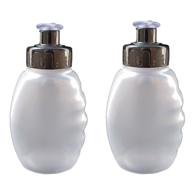 Kit Com Duas Garrafinhas Squeeze Corrida Caminhada Escolar