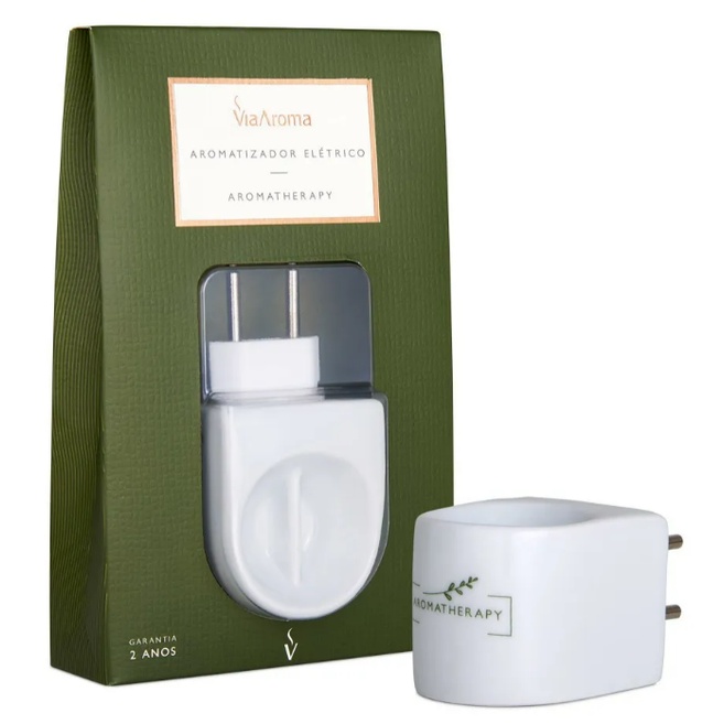 Difusor Aromatizador Elétrico Porcelana Duplo Aromatherapy