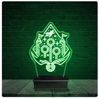 Luminária Abajur Acrílico Led - Hogwarts Harry Potter 05