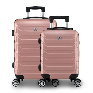 Kit de Malas Para Viagem 10kg Rígida ABS Bagagem De Bordo 55x35x25 Rodinha 360º