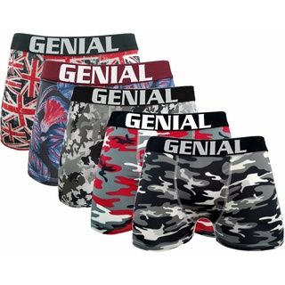 Kit 5 Cuecas Box Boxer Infantil Menino Criança Microfibra Estampada Original