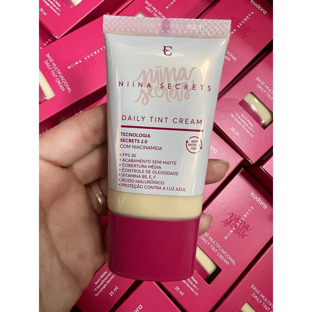 Base Niina Secrets Daily Tint Cream FPS 30 25ml Shopee Brasil