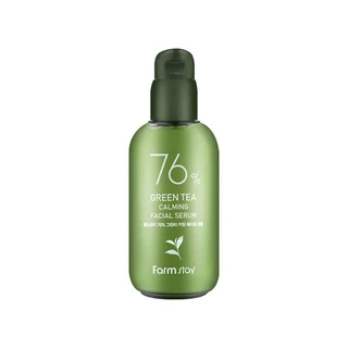 farmstay 76% green tea calming facial serum 100ml