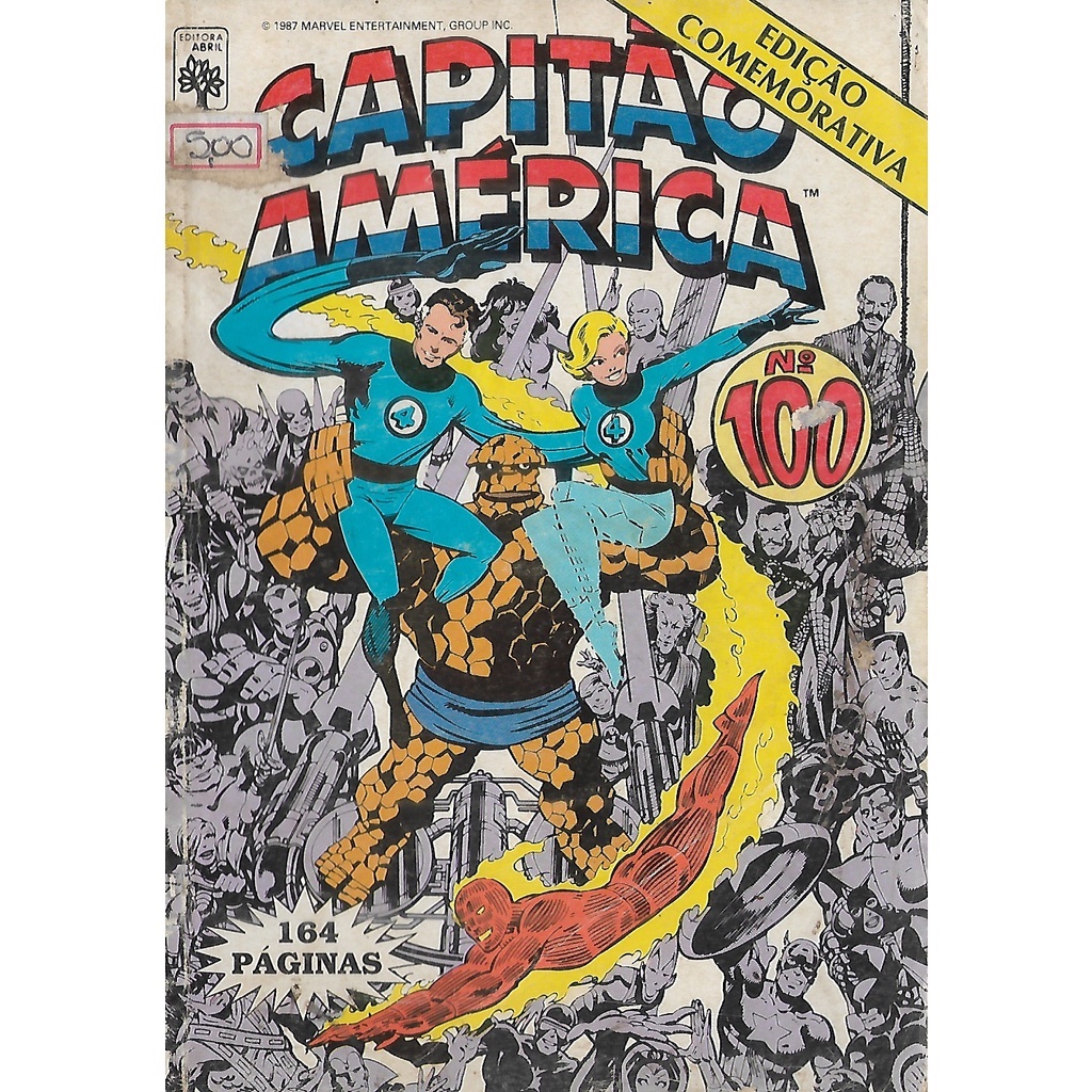 Capitão América n° 100 - edição comemorativa - setembro de 1987 - Editora Abril