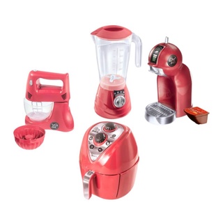 Kit Menina Princesa Jantar Panela Café Bolo Air Fryer 17pç - Click